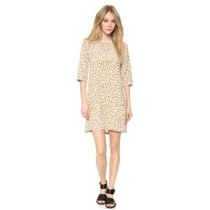 Equipment Femme Aubrey Silk Dress Bleached Sand